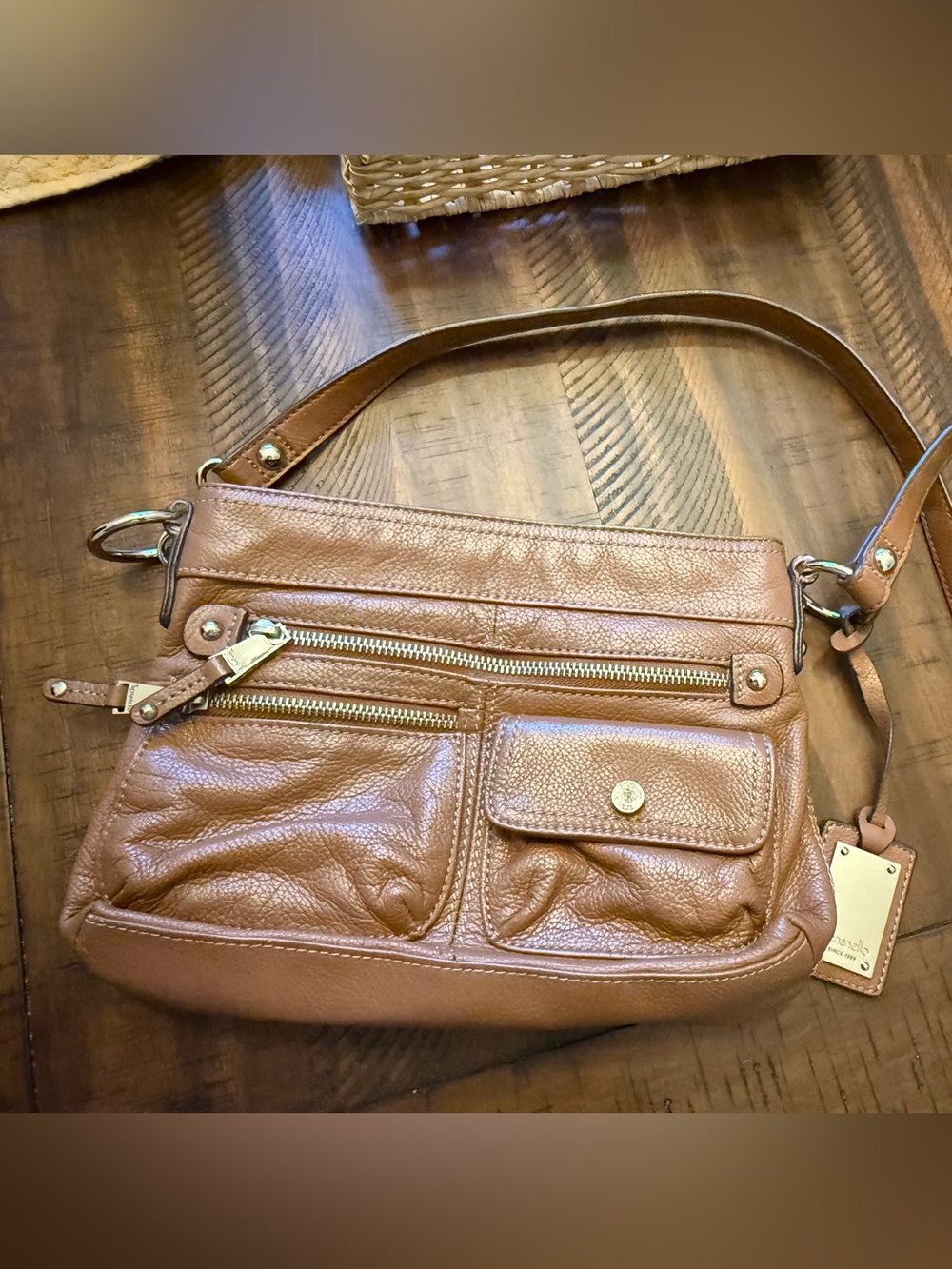 Tignanello handbag, vguc, brown leather